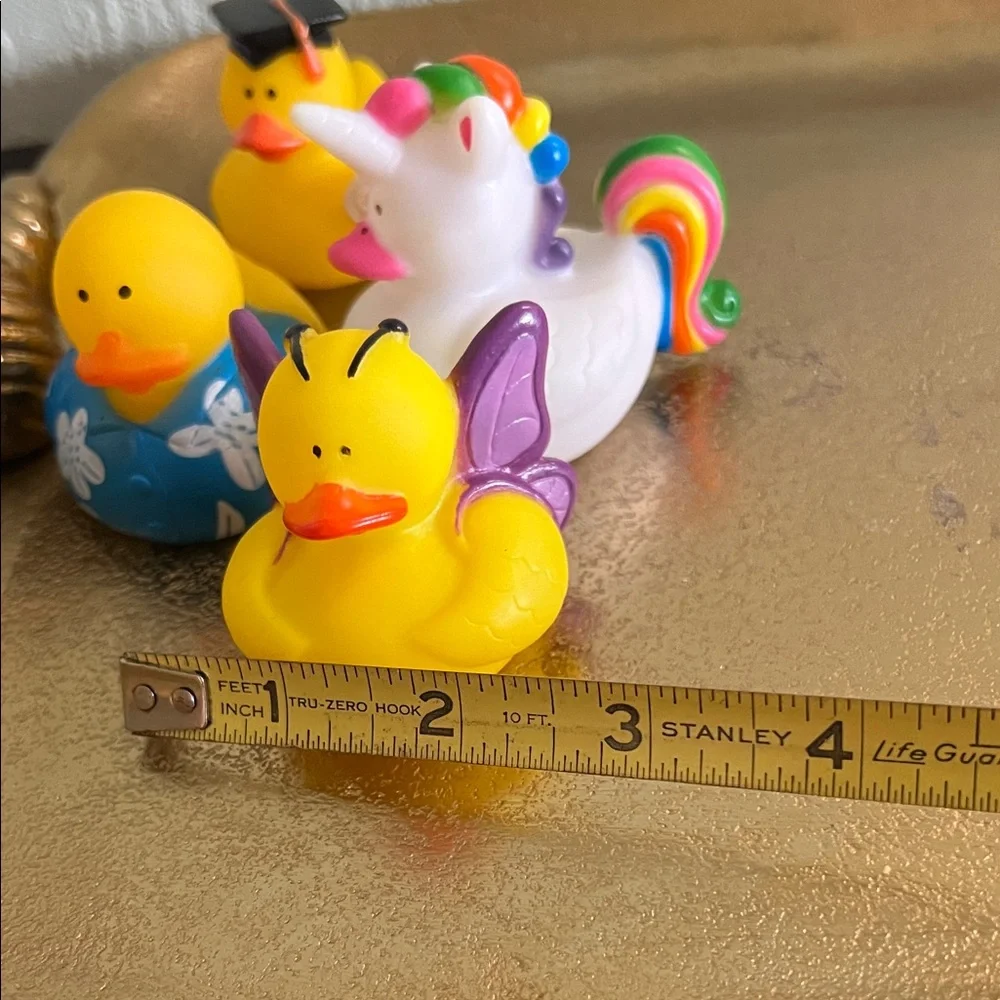 #1411: 5 Set of Colorful Rubber Ducks Collection